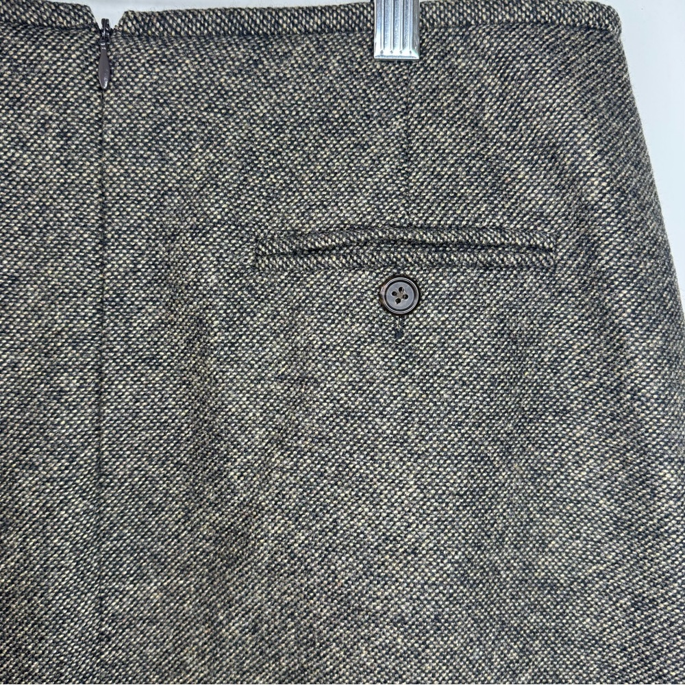 Lauren Ralph Lauren Tweed Lambswool Brown Pencil Skirt Women’s 12 - Picture 3 of 5